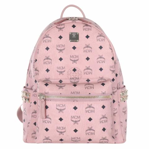 Sell MCM Visetos Side Stud Stark Backpack - Pink