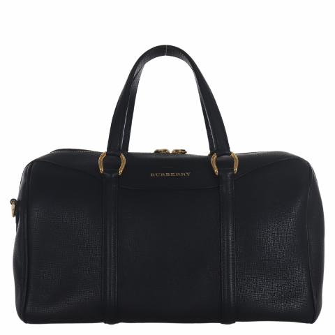 Sell Burberry Leather Duffle Bag - Black 