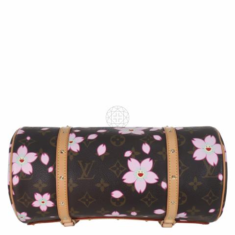 Louis Vuitton, Bags, Louis Vuitton M9209 Murakami Papillon Gm Monogram Cherry  Blossom Hand Bag