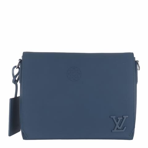 Louis Vuitton Taurillon Monogram S Lock Messenger - Blue Messenger