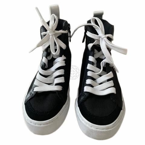 Sell Emporio Armani Lace-Up Sneakers - Black 