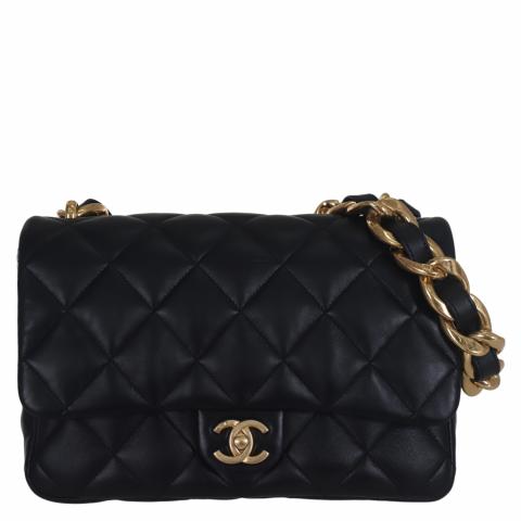 Sell Chanel Quilted Leather Funky Town Flap Bag - Black 
