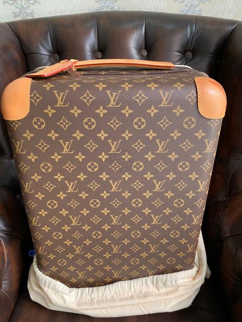 Louis Vuitton Horizon 55 Monogram Brown in Coated Canvas/Leather with  Silver-tone - US