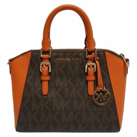 Sell Michael Kors Small Ciara Satchel - Brown/Orange 