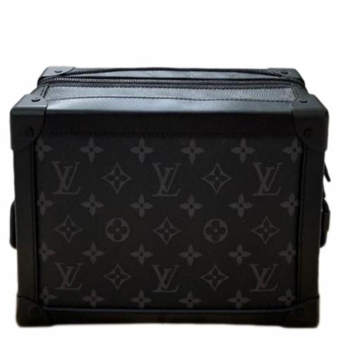 Louis Vuitton - Authenticated Soft Trunk Mini Bag - Leather Grey for Men, Good Condition