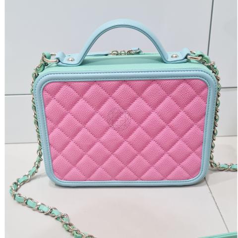 Sell Chanel Medium CC Filigree Vanity Bag - Multicolor/Pink