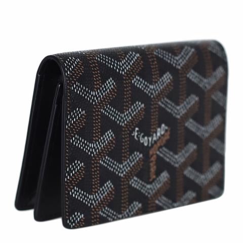 Goyard Green Goyardine Coated Canvas Saint Pierre Bifold Card Holder Goyard