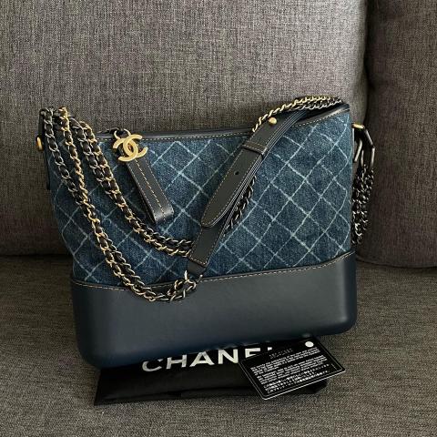 Gabrielle crossbody bag Chanel Blue in Denim - Jeans - 29003015
