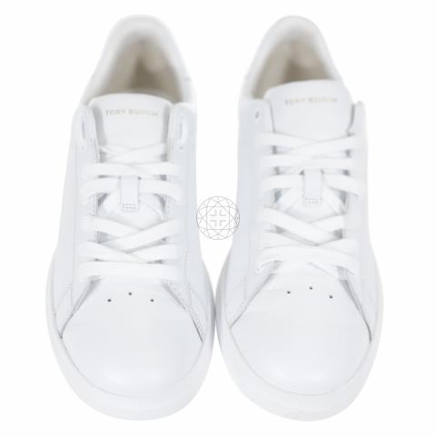  Tory Burch Women's Howell Court Sneakers, Titanium  White/Titanium White, 5 Medium US