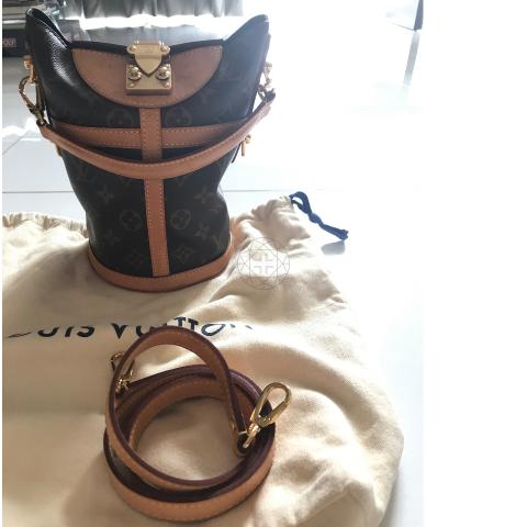 Louis Vuitton Monogram Duffle Bucket Bag With Strap