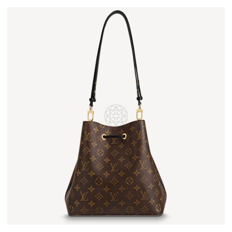 LOUIS VUITTON Neonoe Monogram Canvas Shoulder Bag Brown