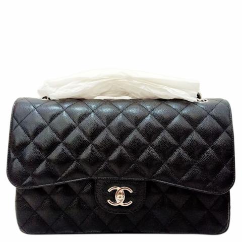 Sell Chanel Classic Jumbo Caviar Flap Bag - Black