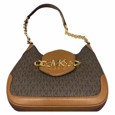 Sell Michael Kors Signature Hally Bag - Brown 