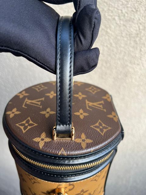 Louis Vuitton Ebene Reverse Giant Monogram Coated Canvas And Vachetta  Leather Cannes Gold Hardware, 2019 Available For Immediate Sale At Sotheby's