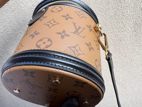 Louis Vuitton Ebene Reverse Giant Monogram Coated Canvas And Vachetta  Leather Cannes Gold Hardware, 2019 Available For Immediate Sale At Sotheby's
