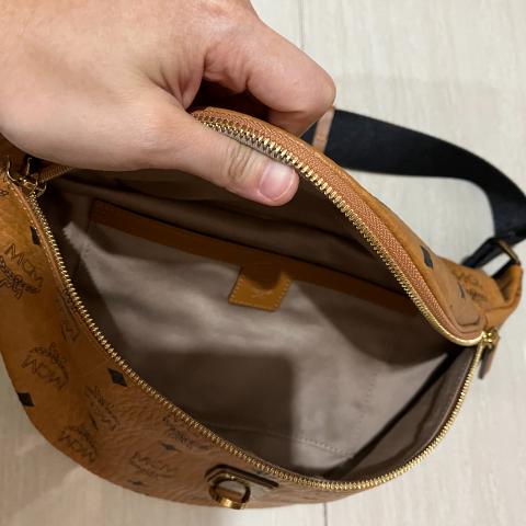 MCM Cognac Monogram Visetos Belt Bag 35m62s – Bagriculture