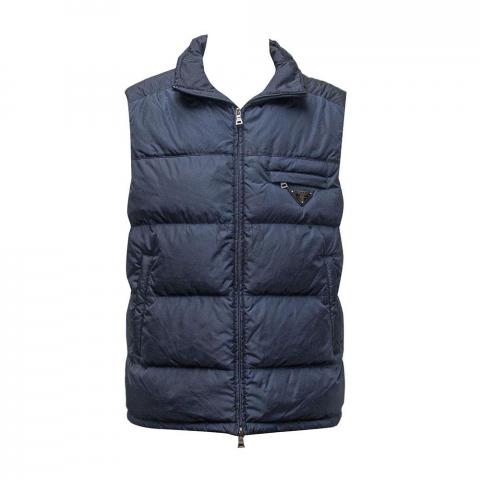 Sell Prada Logo Puffer Vest - Black 