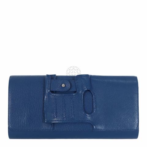 Perrin Paris Authenticated Denim Clutch Bag