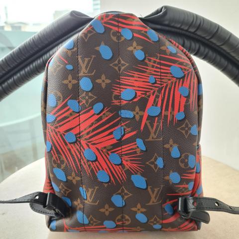 Palm springs cloth backpack Louis Vuitton Black in Cloth - 25251207