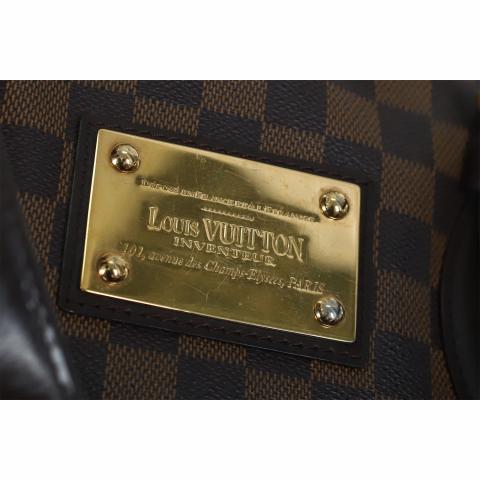 Louis Vuitton Brown Damier Ebene Hampstead MM Leather Cloth Pony-style  calfskin ref.514181 - Joli Closet