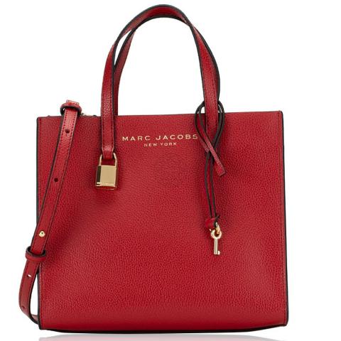 Marc Jacobs The Leather Medium Cherry Tote Bag