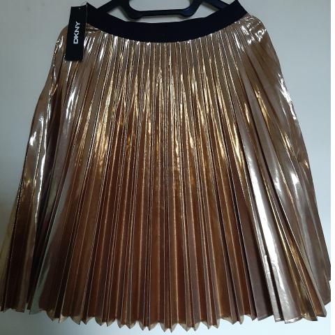 Sell DKNY Pleated Skirt Gold HuntStreet