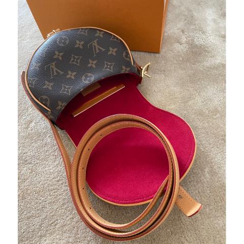 Louis Vuitton Monogram Tambourine Crossbody Bag M51179 Brown Cloth  ref.834641 - Joli Closet