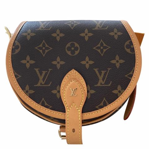 LOUIS VUITTON LV Tambourine Shoulder Bag Monogram Leather Brown M51179  20RA071