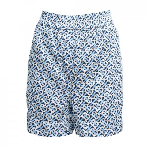 Sell Burberry Monogram Stripe Print Shorts - Blue/White 