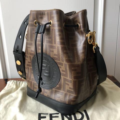 Fendi monogram bucket on sale bag