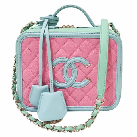 Sell Chanel Medium CC Filigree Vanity Bag - Multicolor/Pink