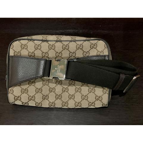 Gucci Gg Supreme Ufo Canvas Belt Bag in Brown for Men