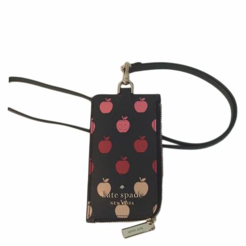 Sell Kate Spade New York Staci Orchard Cardcase Lanyard - Black/Pink/Red |  