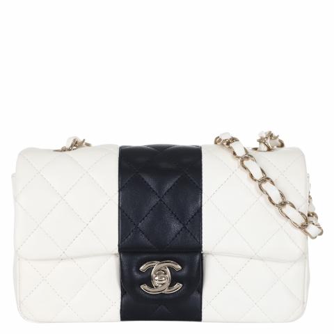 Sell Chanel Mini Rectangle Flap Bag - Black/White