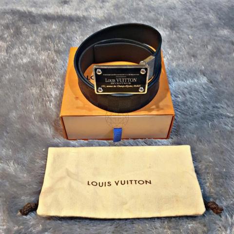 Louis Vuitton, Accessories, Louis Vuitton Louis Vuitton Lv Damier Sanchul  Reversible Belt Black Leather