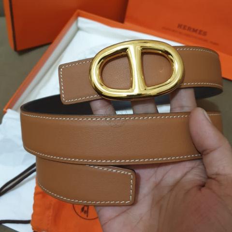【Bordeaux & Rose Texas × S金具】HERMES Ancreベルト Sell Hermès d'Ancre Buckle Belt - Brown | HuntStreet.com