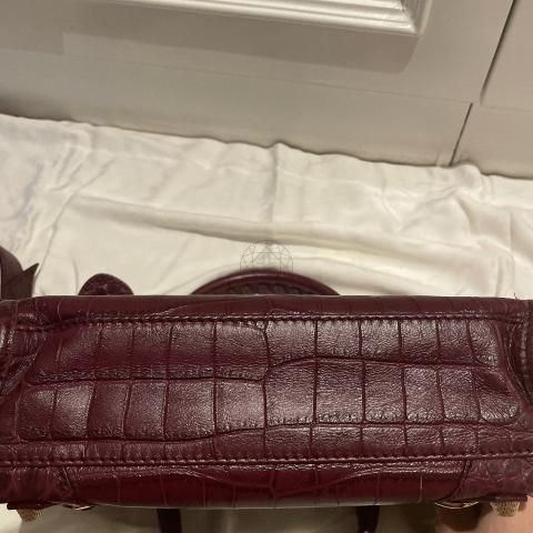Balenciaga 792465210KR1000 関税送料込 Sell Balenciaga Crocodile Embossed Mini City Bag - Red