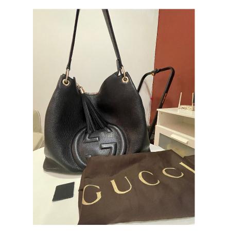 Gucci Soho Flame Red Leather Bag Soft Hobo H - DT ONLINE PTY LTD