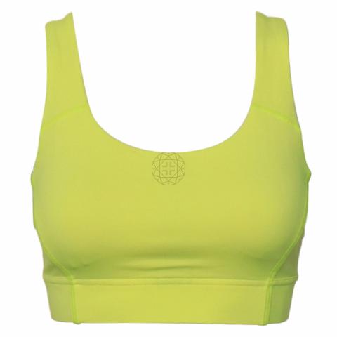 Sell Lululemon Power Through Bra - Neon Green/Yellow