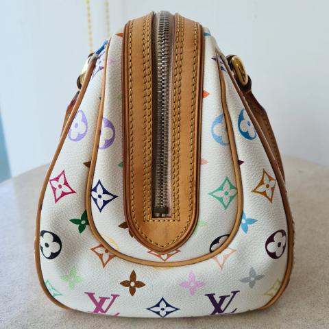 Priscilla cloth handbag Louis Vuitton Multicolour in Cloth - 19130839