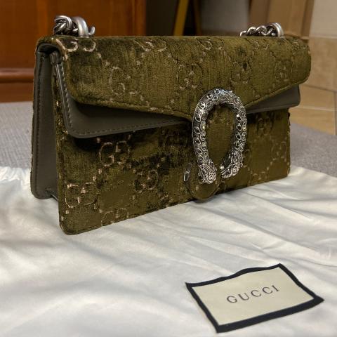Gucci GG Dionysus Small brown velvet - Touched Vintage