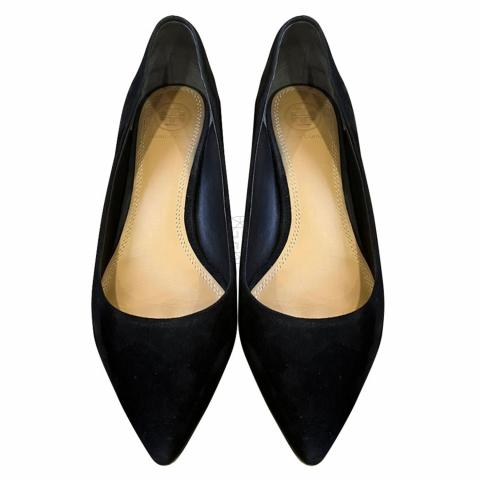 Sell Tory Burch Suede Olympia 45mm Pumps - Black 