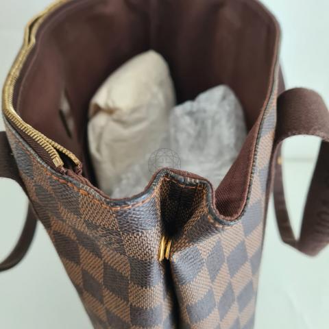 Louis+Vuitton+Od%C3%A9on+Tote+MM+Brown+Damier+Ebene+Canvas for sale online