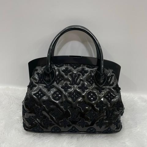 Louis Vuitton Fascination Lockit Frame Handbag Patent Lambskin BB