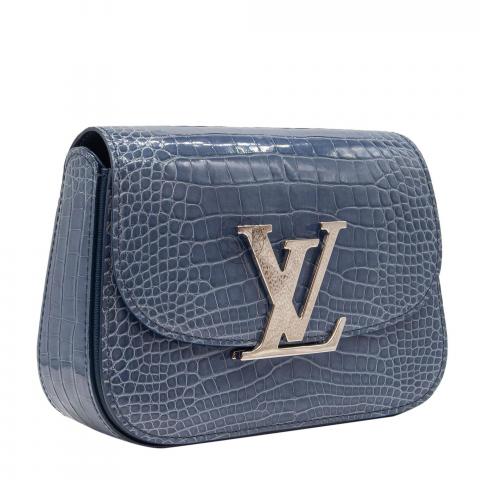 Louis Vuitton Grey Crocodile Limited Edition Lockit PM Bag Louis Vuitton