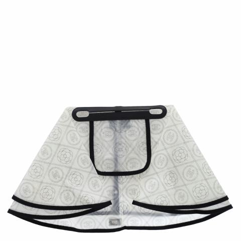 Sell Chanel Camellia Handbag Raincoat Printed PVC - White