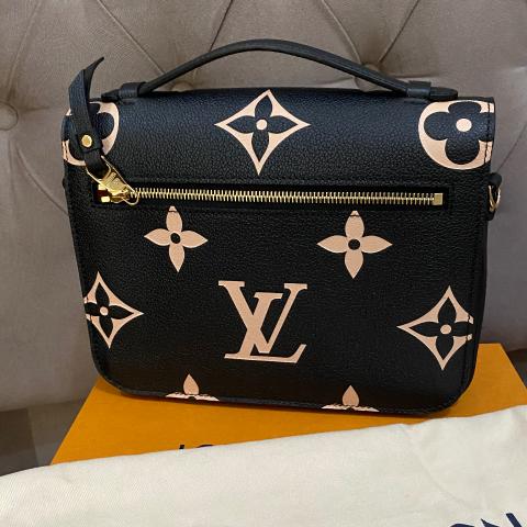 Louis Vuitton Bicolor Monogram Empreinte Pochette Metis Bag – The