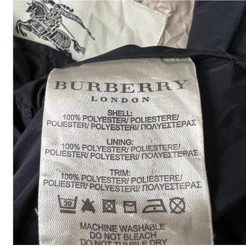 Sell Burberry London Nylon Zip-Up Jacket - Black