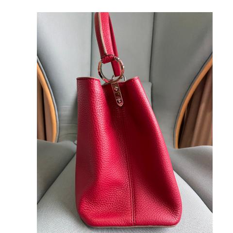 Louis Vuitton Capucines MM Red Leather ref.367058 - Joli Closet