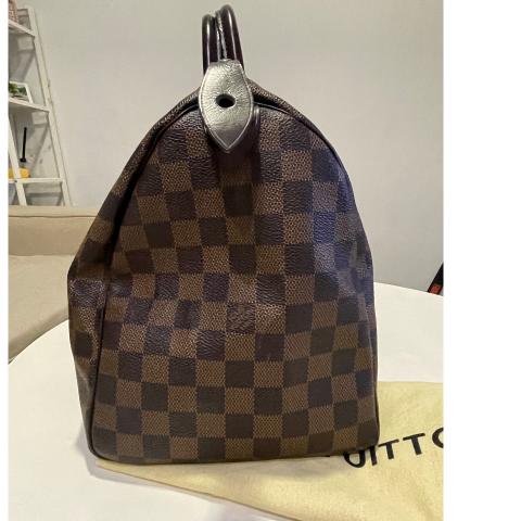 Louis Vuitton Speedy Handbag Damier 35 Brown 2236941
